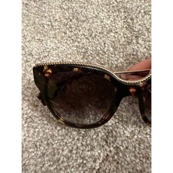 Marc Jacobs Brown Tortoise Gradient 165/S Twisted Temple Cat Eye Sunglasses - Picture 12 of 13